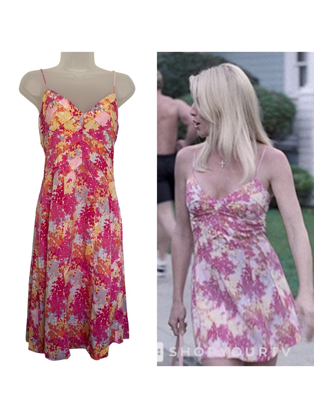 Diane Von Furstenberg DVF Silk Floral Dress ASO Edie Britt Desperate Housewives